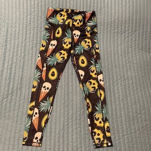 CVG ice cream skulls leggings Medium full length